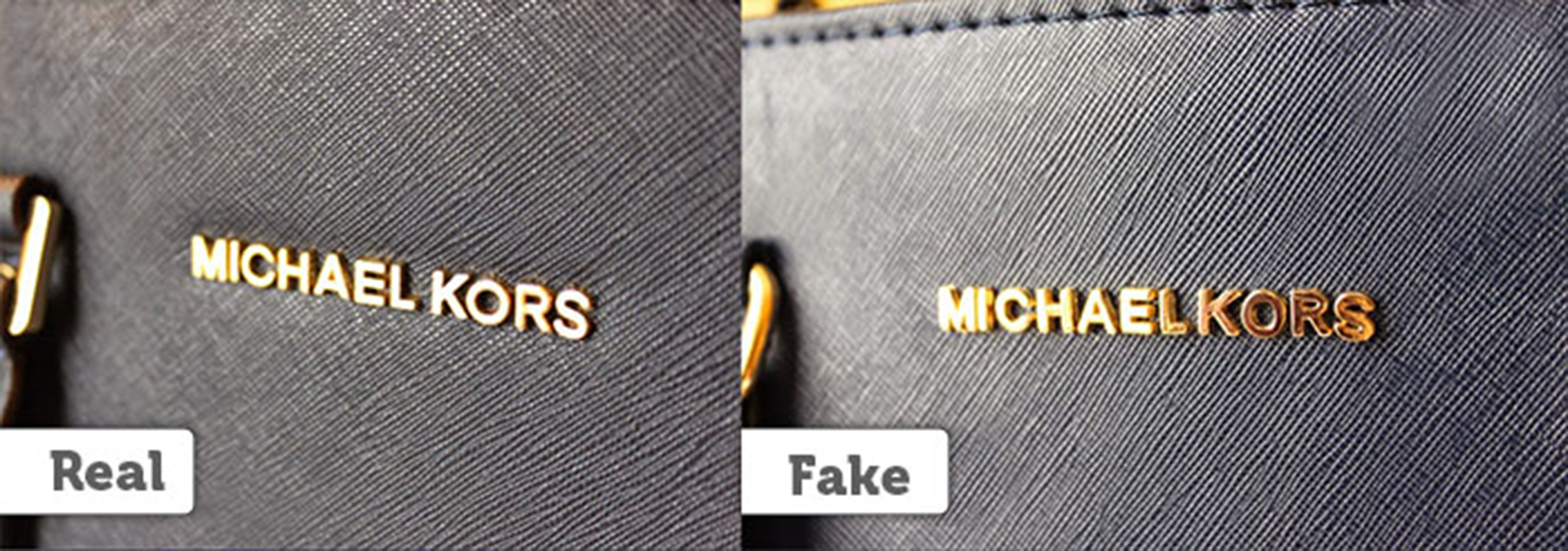 how to identify real michael kors bag