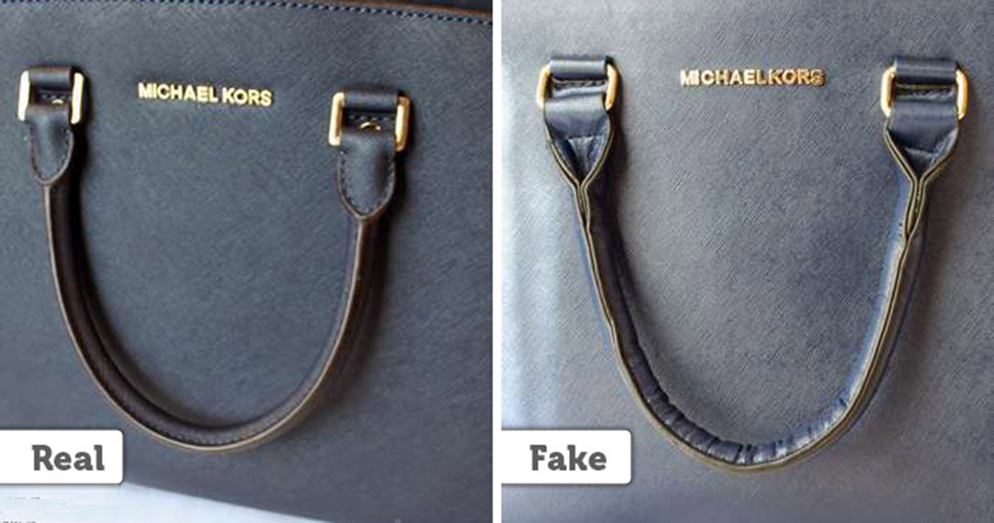 apt Ubevæbnet på Identify Real Michael Kors Bag With Fake One – Gymbuddy Now