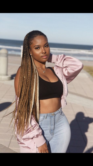 Short fulani braids, box braids middle part ombré box braids, crochet braids, hair extension, box braids, lace wig