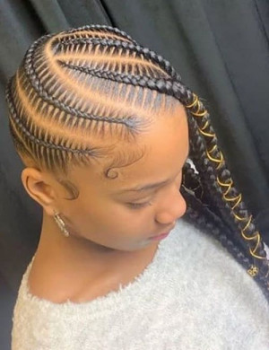 Lemonade braids 2022, creative lemonade braids small cute claw clip, fulani braids, box braids, long hair | Long hair,  box braids,  fulani braids