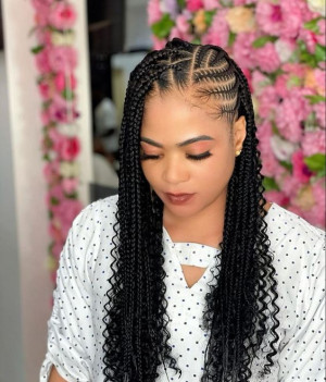 Short fulani braids, trendy clothing ideas with braid