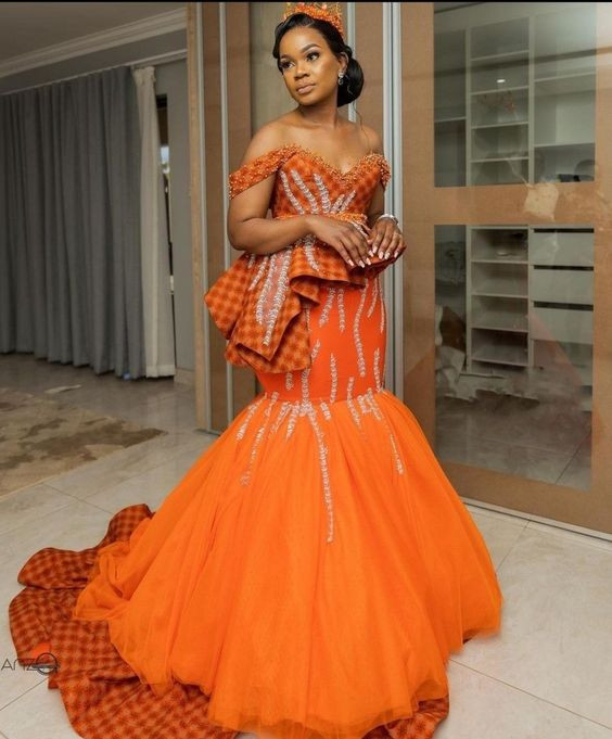 Outfit inspo modern traditional dresses 2022 african wax prints, wedding dress, folk costume, day dress, aso ebi
