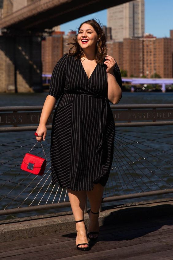 Plus size women dress for work