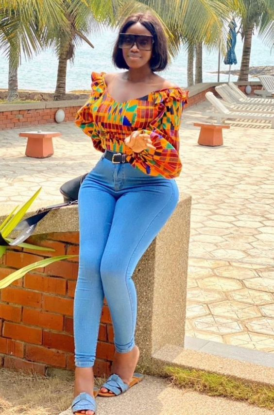 Ankara Tops On Jeans