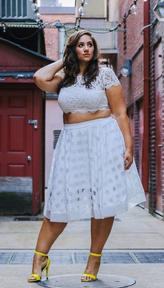 Cute beautiful plus size women