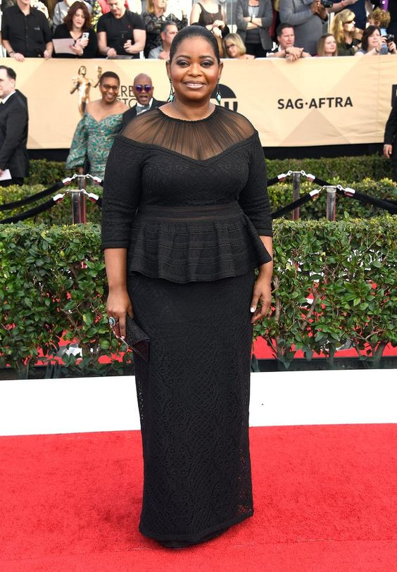 Classy outfit octavia spencer fashion taraji p. henson, octavia spencer, academy awards, hidden figures, red carpet