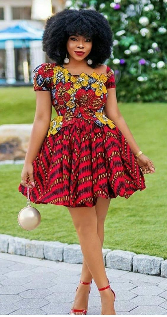 Styles modern short african dresses