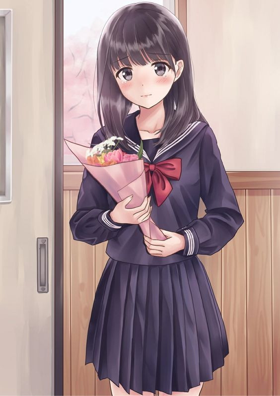 Student anime picture, anime, school uniform