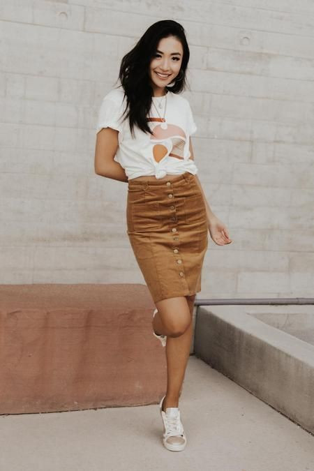 Brown Formal Skirt, Skirt Fashion Tips With T-shirt | Long hair, fashion design, sleeveless shirt, model m keyboard, 02pd - circolo del partito democratico di milano