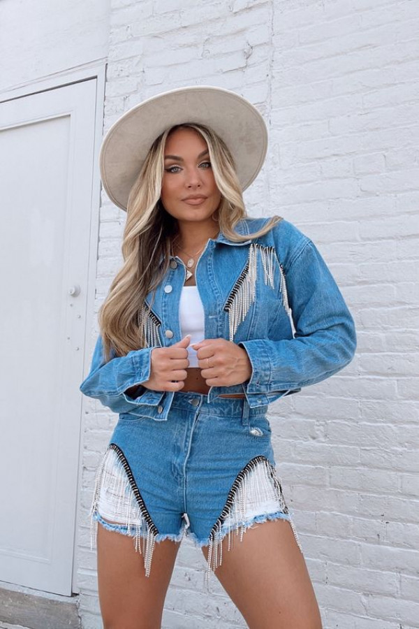 Summer Western Glam with a Modern Denim Twist