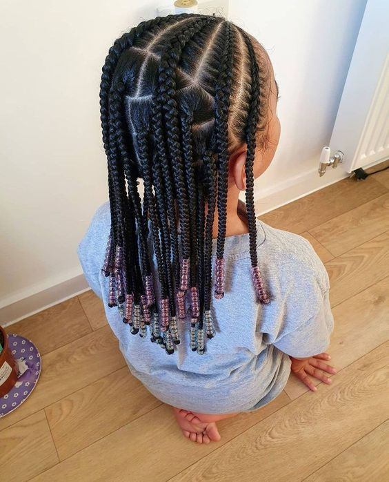 Electric blue look inspiration with braid, toddler braided hairstyles