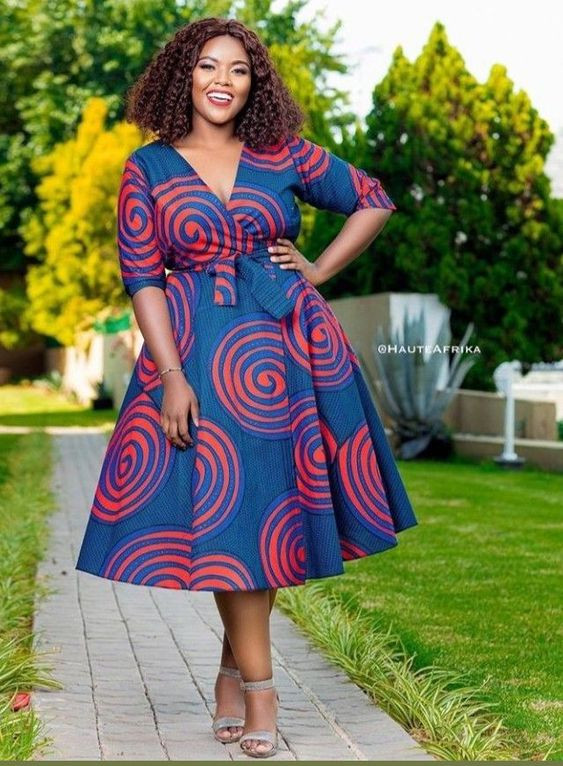 Plus size african print dress designs, chitenge ideas