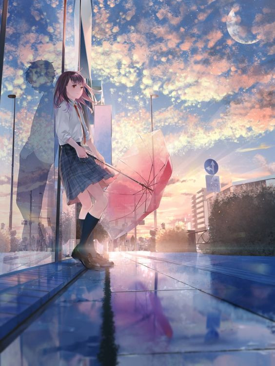 Outfit Stylevore anime girl sky, beautiful anime girl