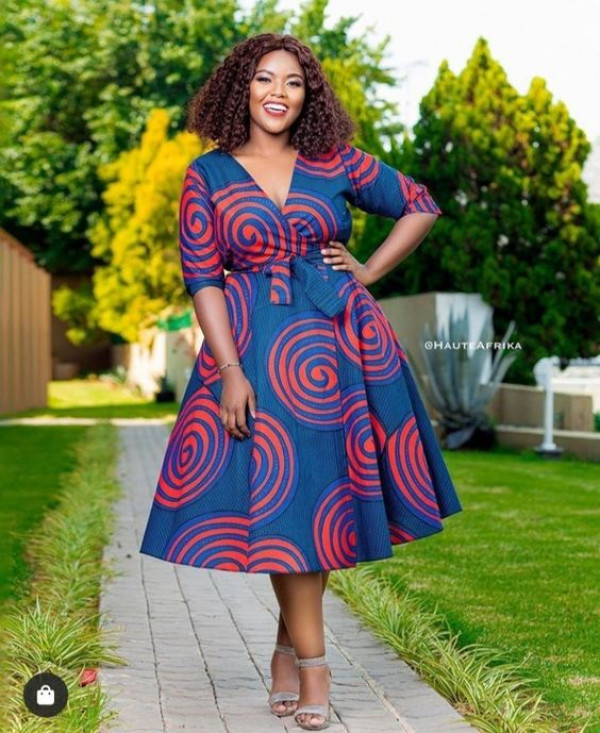 This flared dress is all about patterned charm and speaks to African summers