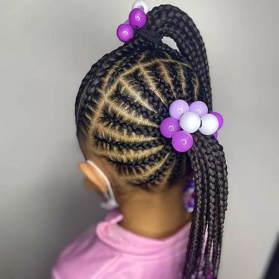 Classy outfit children hair style, natural hairstyles for kids