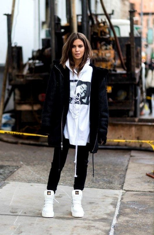 Tomboy Fashion Ideas With Black Jackets And Coat, Oversized Outfits 2020 | Leather jacket