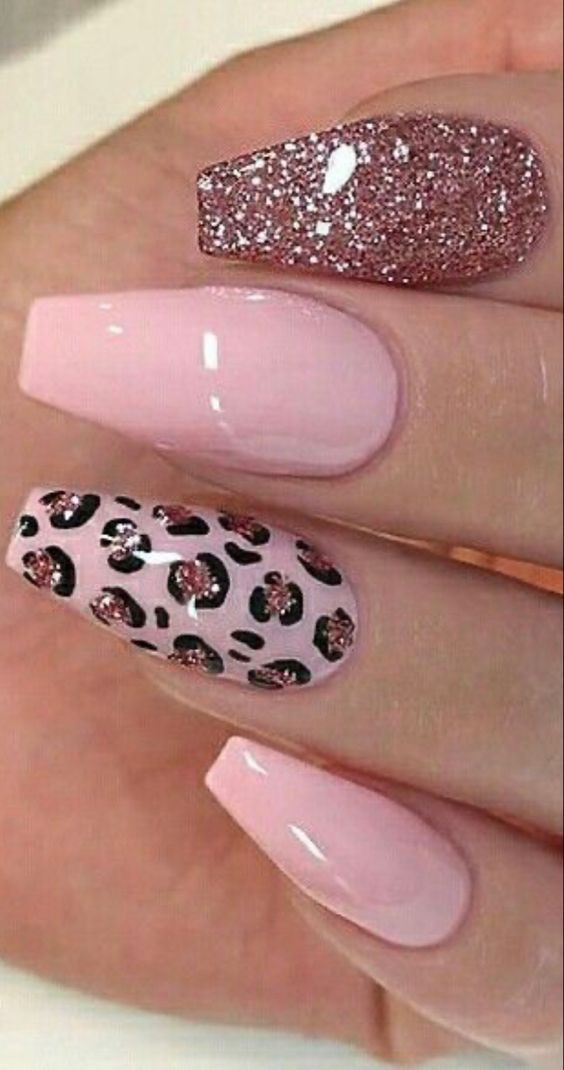 Pink cheetah nail designs leopard print nails,  animal print, nail polish, false nail, nail art