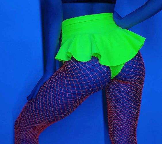 Glow in the dark fishnets