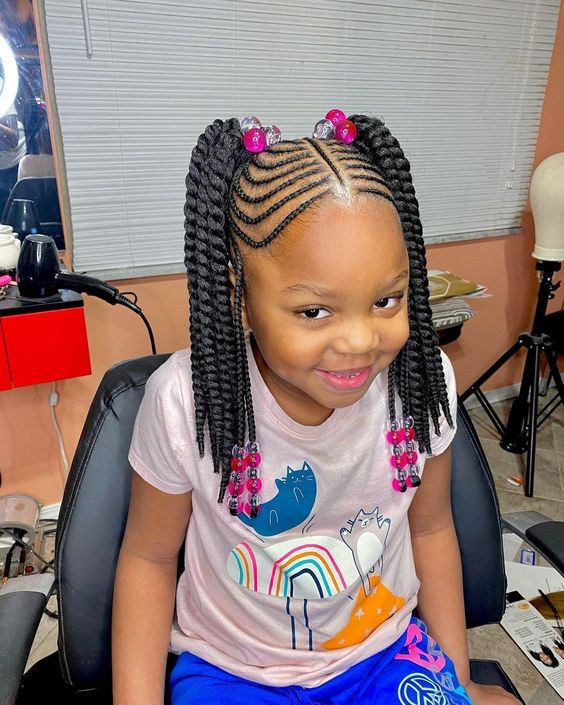 African braids hairstyles for little girls, protective hairstyle