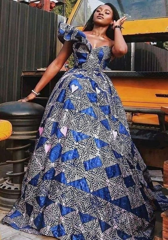 African ball gown dresses african prom dresses, african wax prints