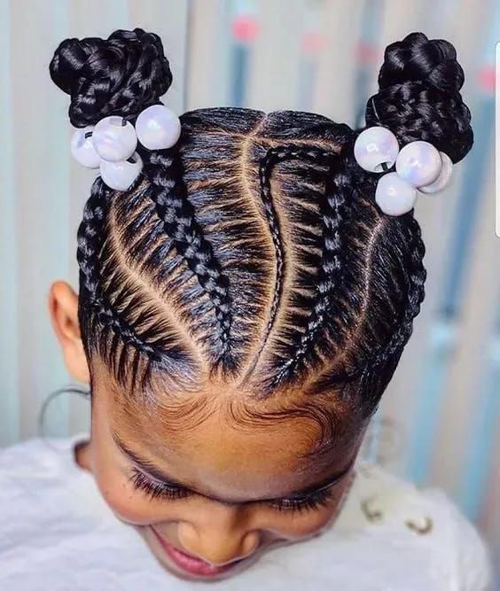 Dresses ideas with braid, little girls braided hairstyle