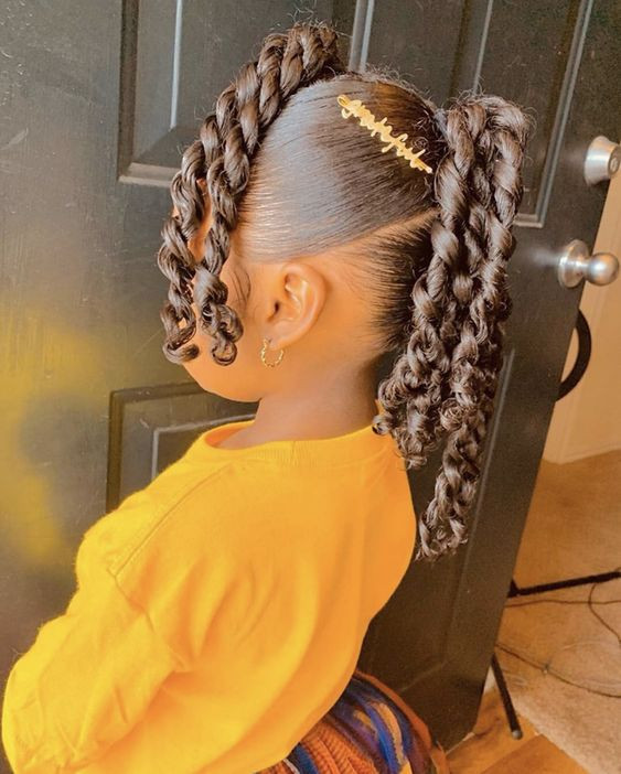 Instagram dress with braid, cool hairstyles for little girls