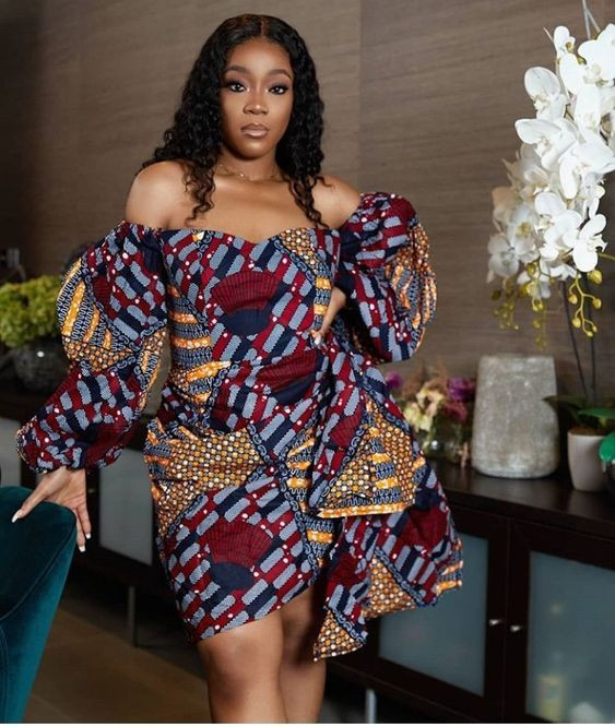 Latest ankara styles for lady 2020, short gowns