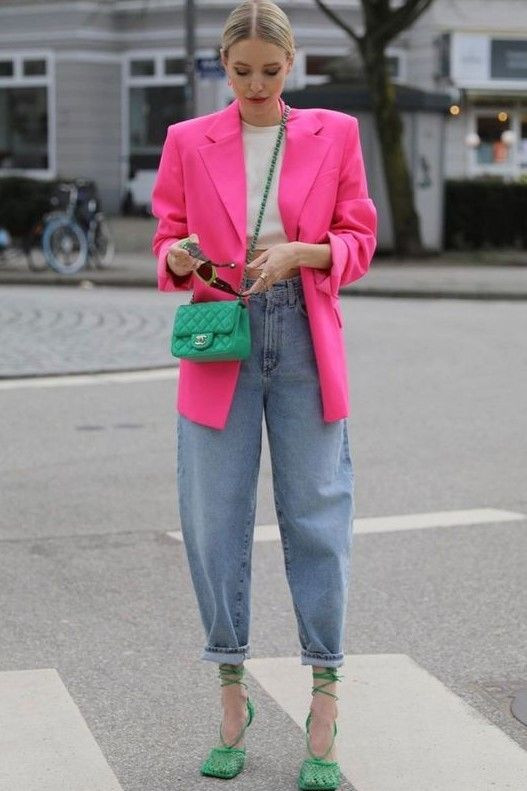Mom Jeans Outfit Ideas Fashion Outfits With Pink Winter Coat, Outfits 2022 | Casual wear