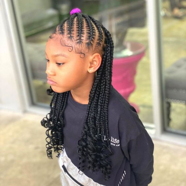 Turn your little one into a fashionista with urban charm and trendy box braids!