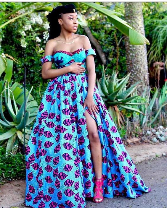 Long round kitenge dresses african wax prints, women's dress, kitenge store, maxi dress, day dress