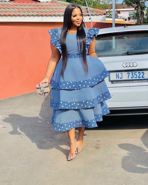 Outfit ideas blue shweshwe dresses african wax prints, wedding dress, folk costume