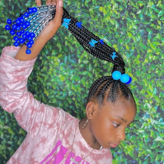 Little girl braids styles, beautiful ponytail hairstyles