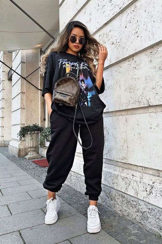 Black Casual Trouser, Tomboy Outfit Designs With, Outfit Inspo | , tomboy