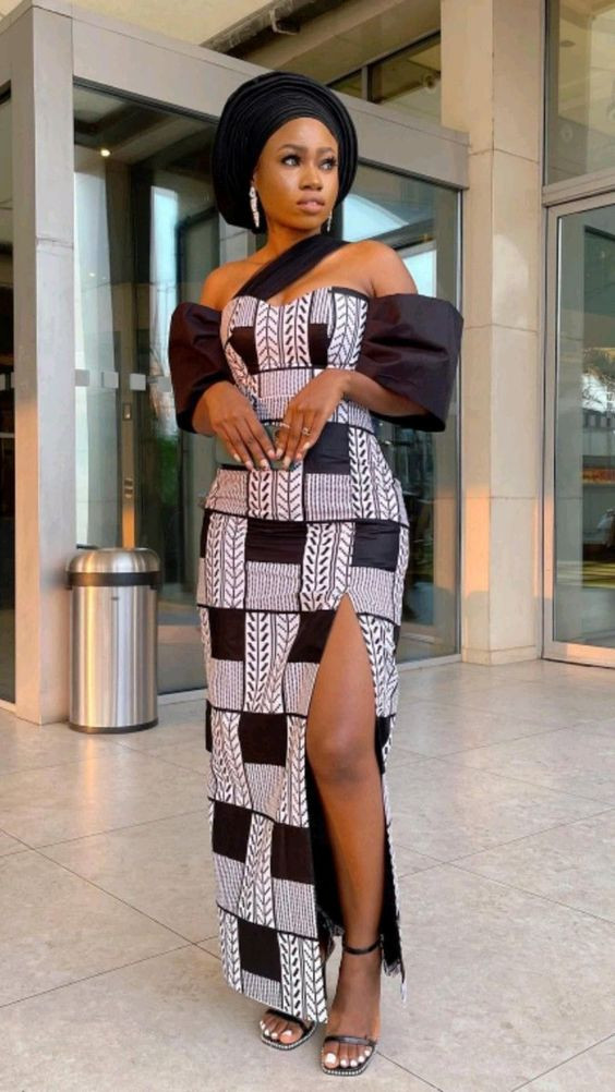 black and white ankara styles