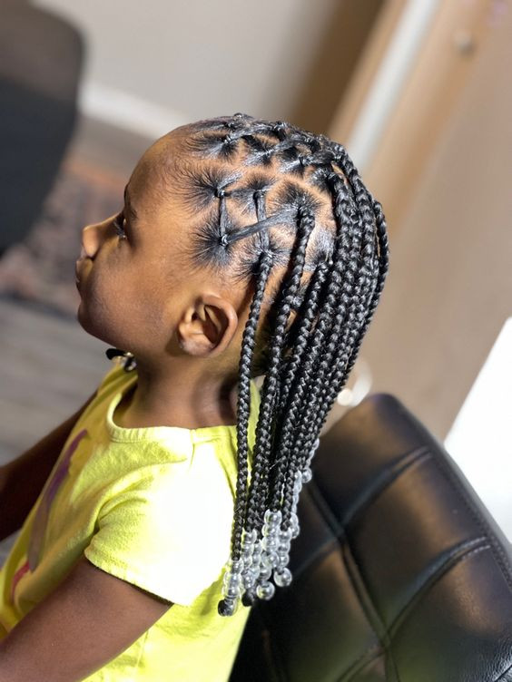 Style outfit cross knotless braids, black braided hairstyles