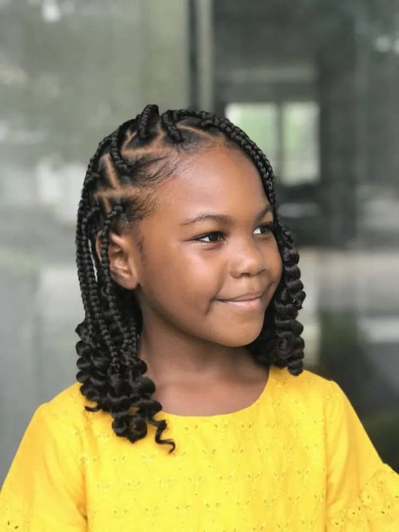 Outfit inspo kids box braids, black kids braids hairstyles