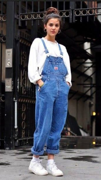 Blue outfit Stylevore with dungree, overalls
