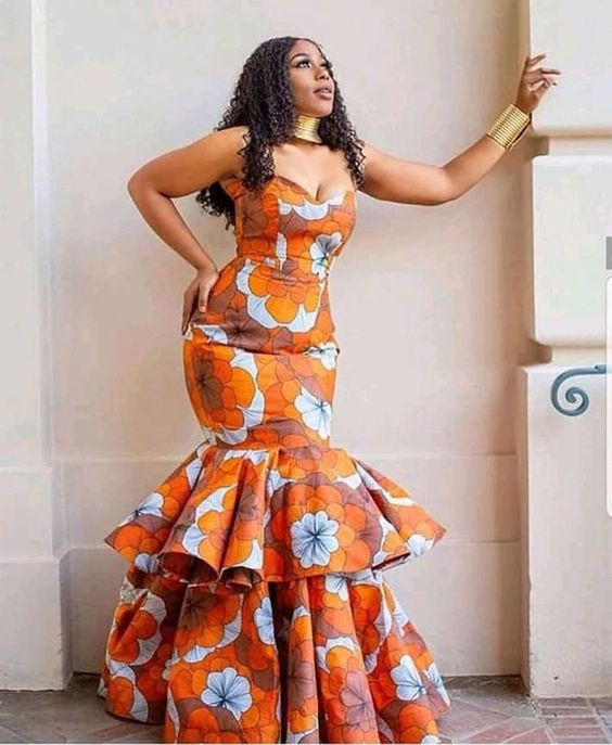 Modele robe sirene africaine african wax prints, wedding dress, folk costume, evening gown, day dress