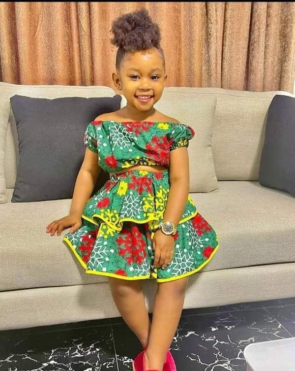 Ankara Style baby girl frock