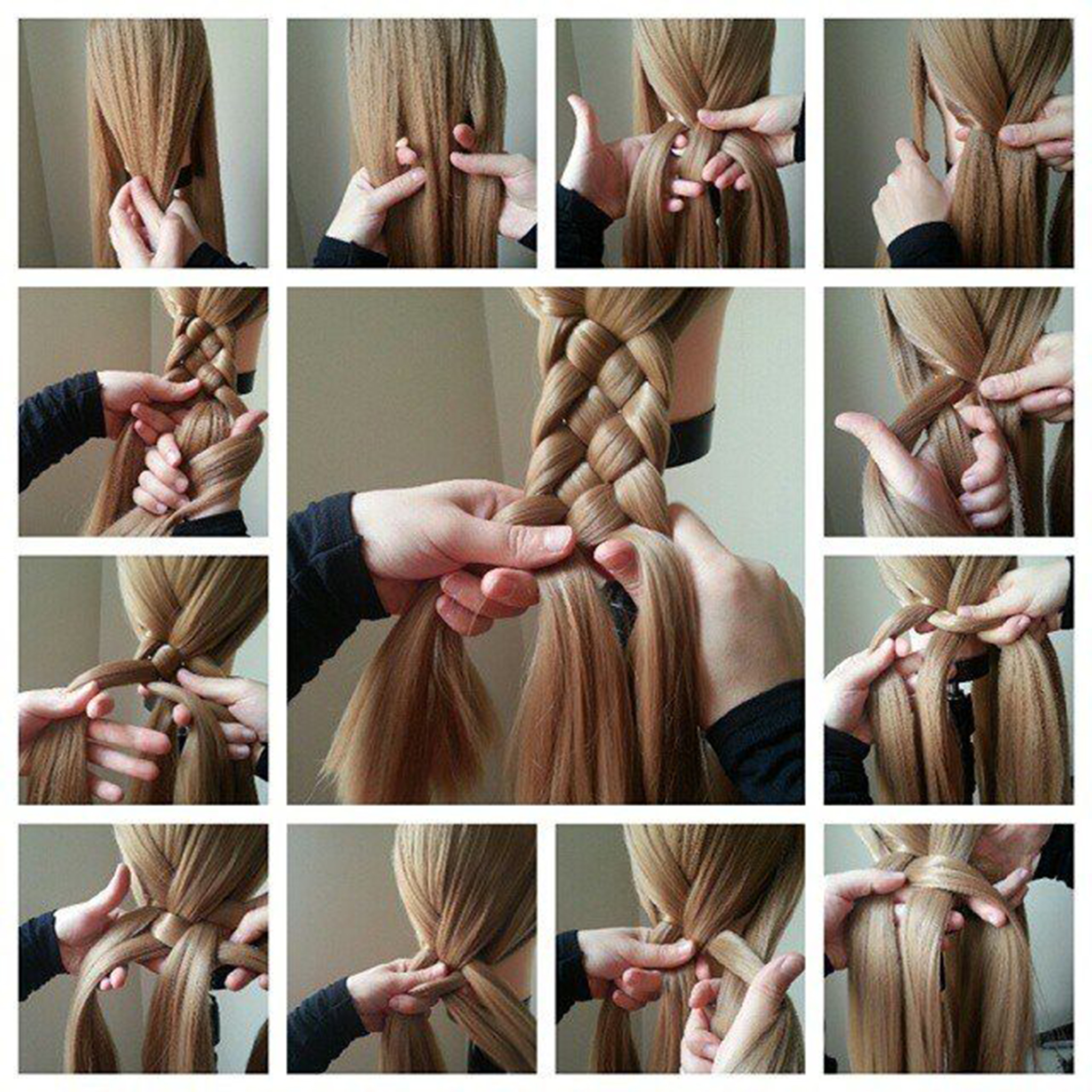 How to Do a 4-Strand Braid Step By Step