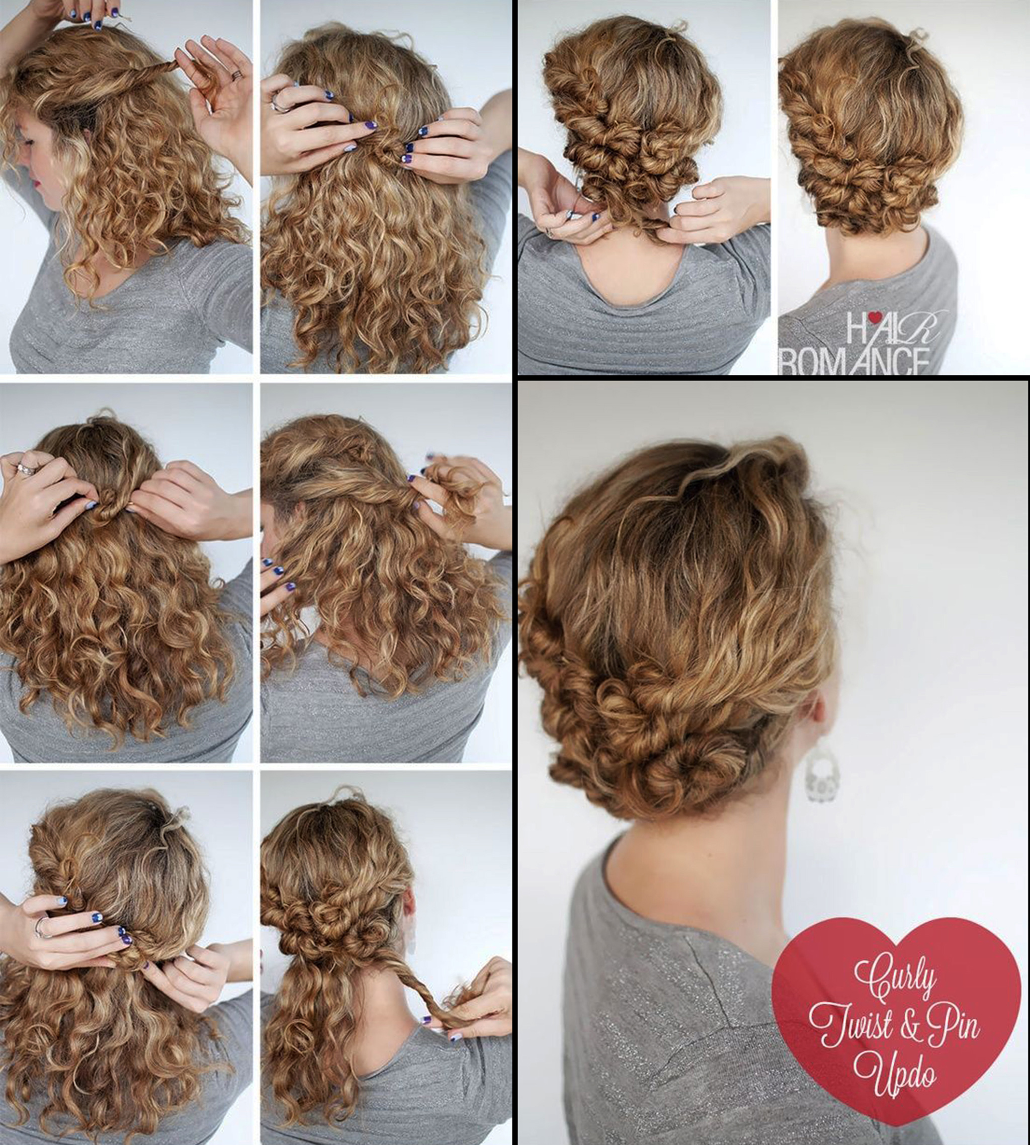 7 Easy Hairstyle Tutorials For Curly Hair 7 Easy Hairstyle Tutorials For Curly Hair