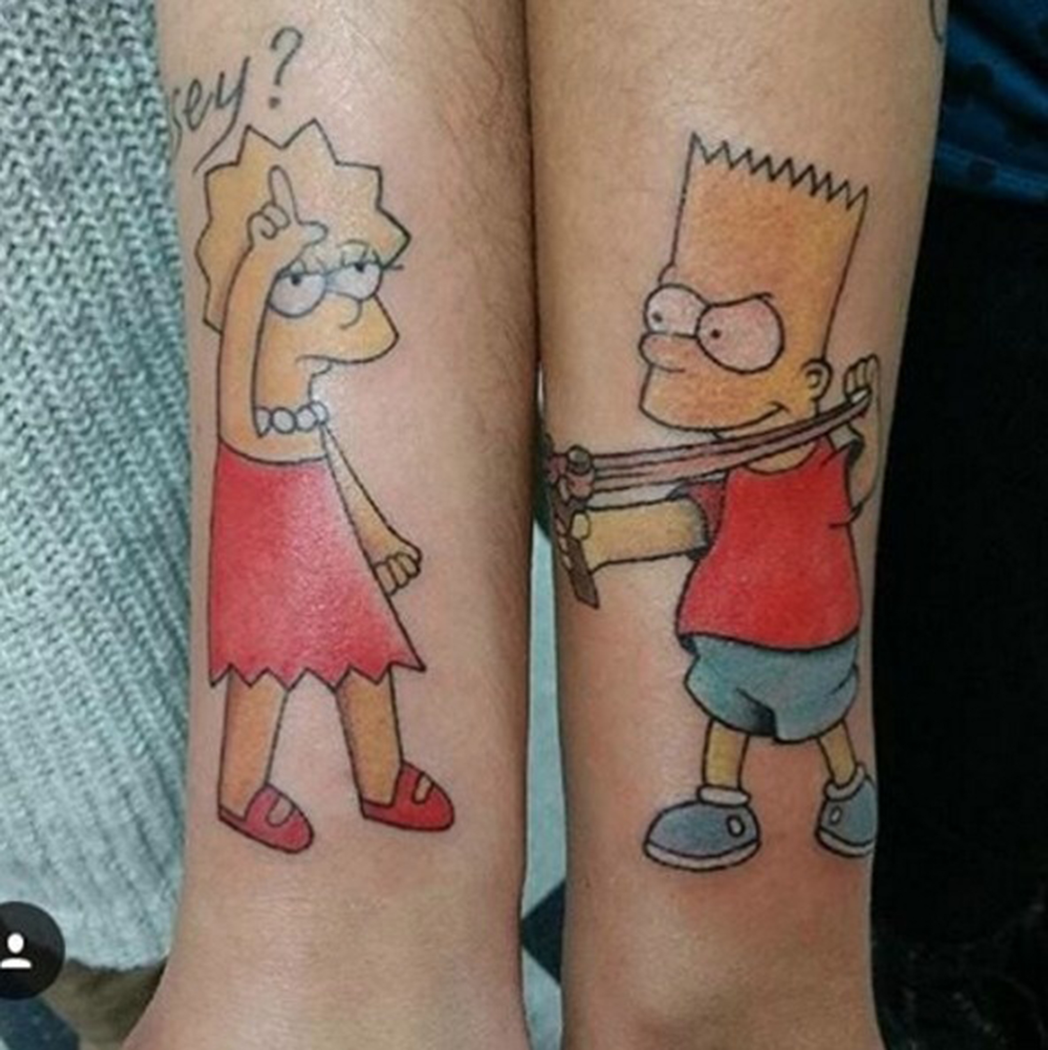 11. The infamous Lisa and Bart Simpson. 