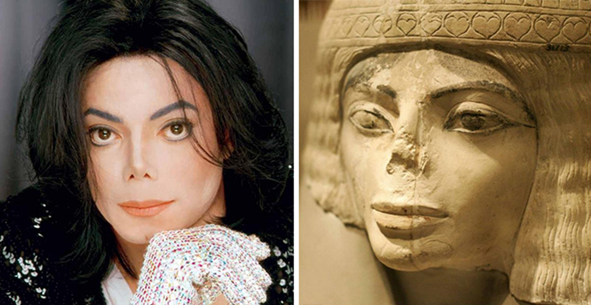 2 Michael Jackson Looks Like This Egyptian Statue