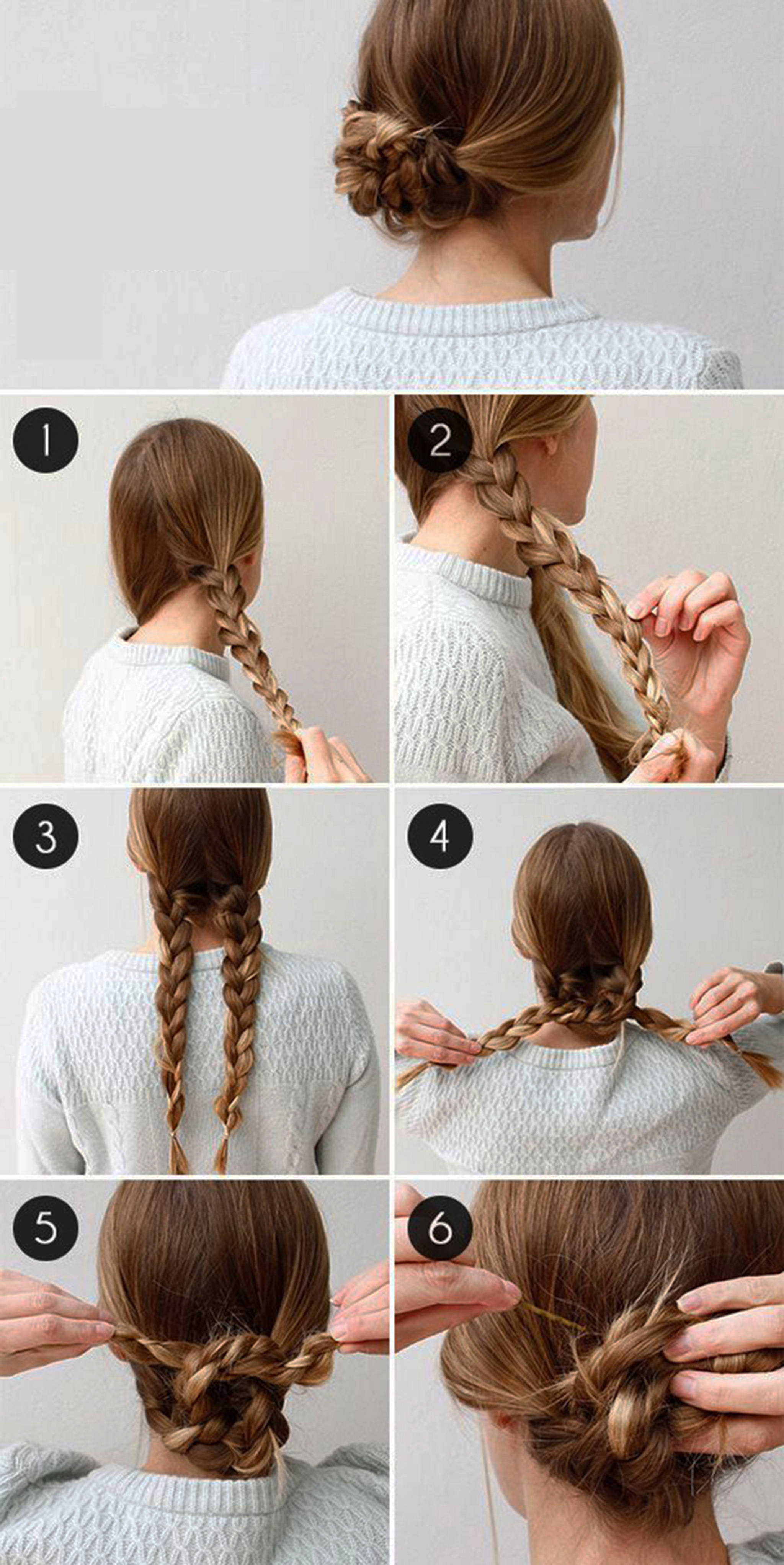 Easy Braided Hairstyles For Short Hair Step By Step