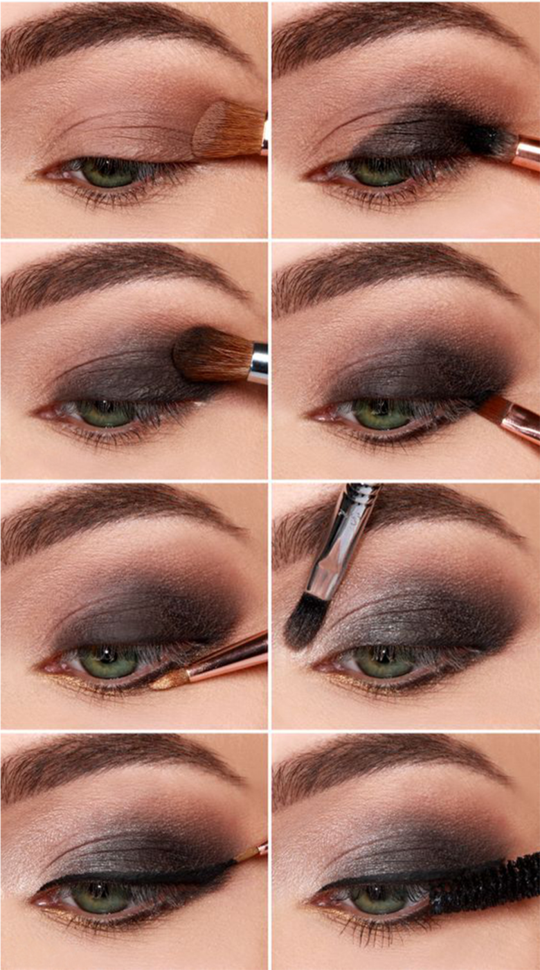 Like the colors Smoky eye makeup, Smokey eye makeup, Smokey eye for brown eyes